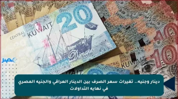 دينار وجنيه.. تغيرات سعر الصرف بين الدينار العراقي والجنيه المصري في نهاية التداولات